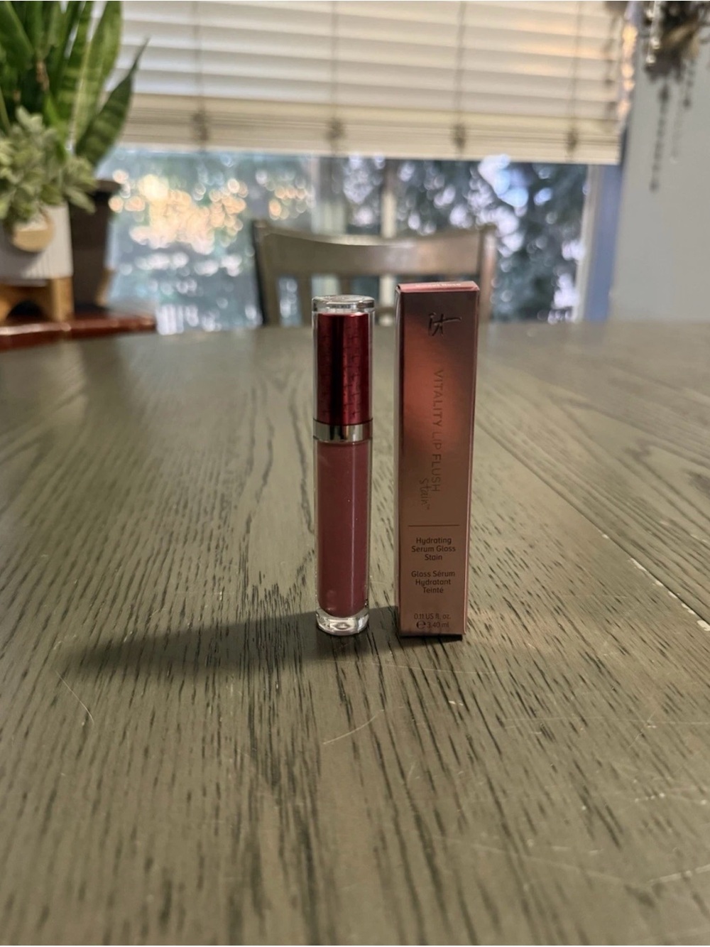 It Cosmetics Vitality Lip Flush Stain Sweet Rose Hydrating Serum Gloss ~ New